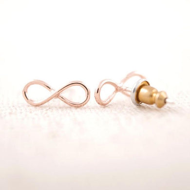 Eternity earrings in rose gold