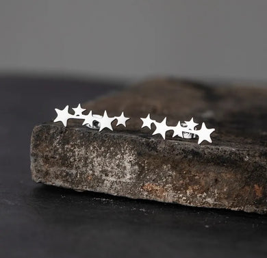 119. Shower of stars stud earrings in silver