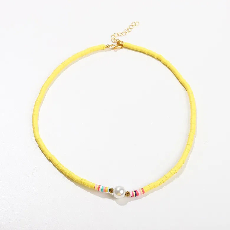 Yellow Vacation necklace
