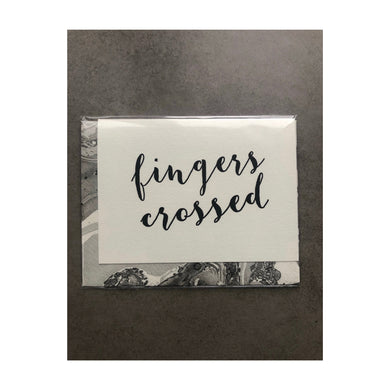 Fingers crossed - mini card