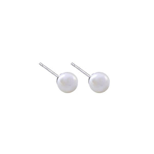 55. Faux Pearl stud earrings